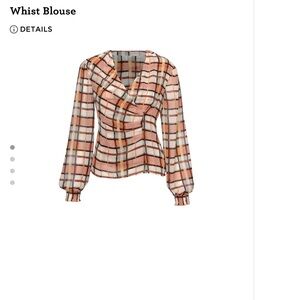 CAbi Multicolor Plaid Blouse